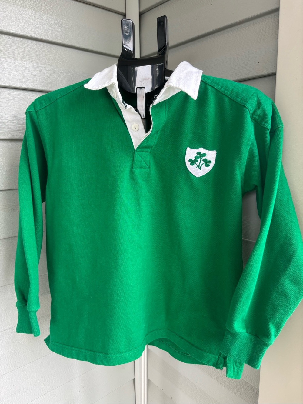 Total Rugby Ireland Youth Size 12 Rugby Shirt Green‎ Shamrock Long Sleeve Irish - Picture 2 of 7